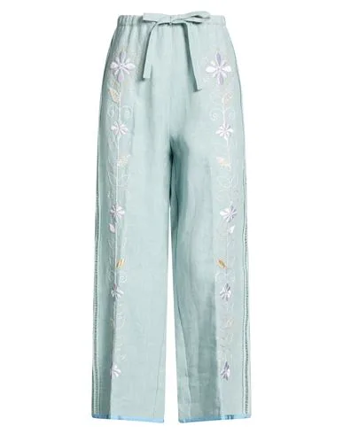 Pantalones Mujer Azul celeste 2 Mujer - forte_forte - FashionsVida