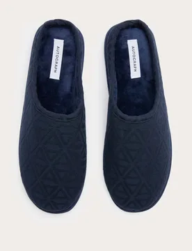 Mule Slippers with Freshfeet™ Navy male - Autograph - FashionsVida