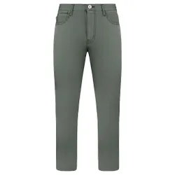 Regular Fit Mens Chino Trousers - Grey Cotton - Size 28 (Waist)