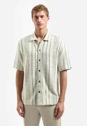 Shirt Short Sleeve Jacquard Fancy S male