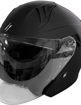 Casco Moto Jet RUN Nero Opaco taglia S - Stormer - FashionsVida