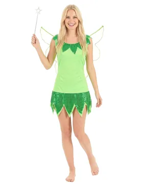 Märchenfee Damen-Kostüm grün - female - KARNEVAL-MEGASTORE - FashionsVida