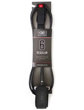 Leash De Surf Regular Diamond Flex Moulded Black 7´0´´ unisex
