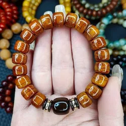 Authentic, guaranteed! Tibetan yak bone turtle shell bracelet (12mm) D style