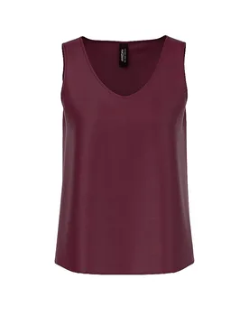 Top en soie rouge foncé 38 - Marc cain - FashionsVida