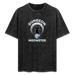 Dungeon Meowster Dice T-Shirt Streetwear Print Tee Shirt
