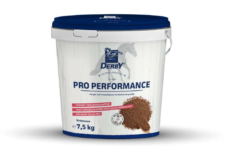 Pferde-Ergänzungsfuttermittel PRO PERFORMANCE 7,5kg Eimer - Derby - FashionsVida