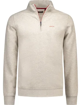 Sweat à Demi-zip 26gn314 Tan Sand Melange L - Nza New Zealand - FashionsVida