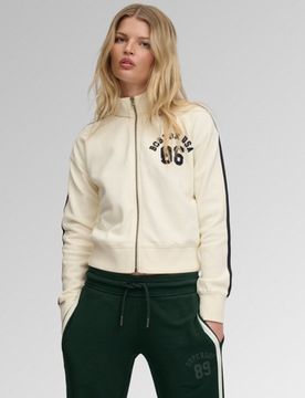Superdry Damen Athletic Applique Trainingsjacke White - Größe: 34