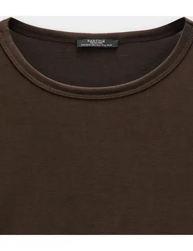 Camiseta de mujer de manga larga en liso - Parfois - FashionsVida