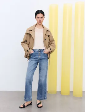Vaquero de mujer crop flare - Tintoretto - FashionsVida