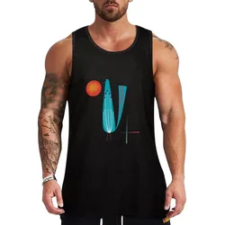 Mid-Century Bird Tank Top Industrial Work Tank Top Durable Sleeveless Top