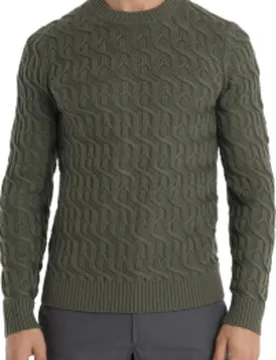 Merino Cable Knit Crewe Sweater - Icebreaker - FashionsVida