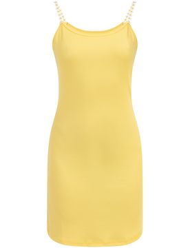 MYMO Vestido amarillo / blanco