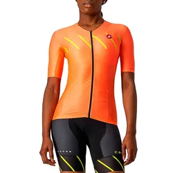 Maglia Da Triathlon A Maniche Corte Free Speed Race 2 Coral Flash