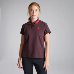 Manchester United x Womens Golf Go-To Polo Shirt Burgundy L