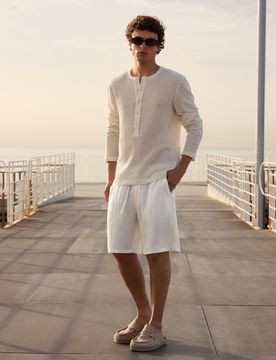 Bermuda Jogger Fit Rustique Xl Blanc