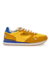 Sneakers gialle in tessuto con dettagli scamosciati OMY MIX 40
