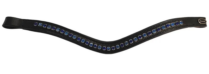 Manski Stirnband CRYSTAL - oceanblue PONY