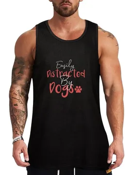 Easily Distracted By Dogs ,I Like My Dog More Than I Like People , Dog Lover , I Love My Dog Tank Top - Aliexpress - FashionsVida
