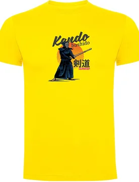 T-shirt à Manches Courtes Bushido Yellow M - Kruskis - FashionsVida