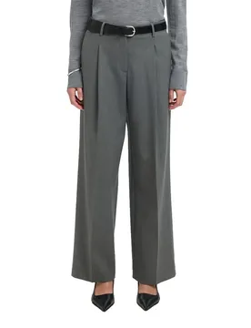 Pantaloni Rita Lano Wide Leg Medium Grey Melange / Melange 36
