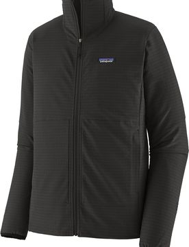 Warmes, dehnbares Fleece M's R1 TechFace Jkt Black für Herren Größe L schwarz