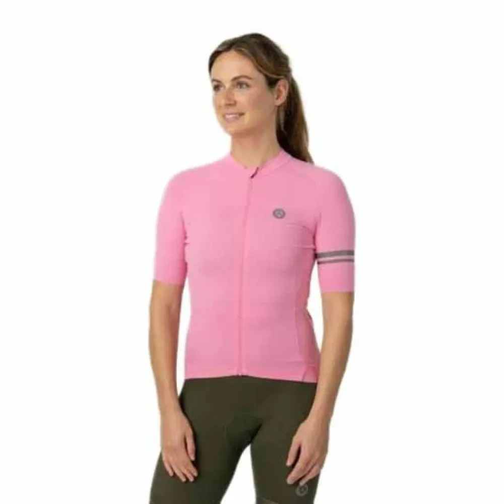 Maglia A Maniche Corte Solid Performance Kawaii Pink - AGU - FashionsVida
