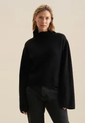 Oversized Pullover Schwarz S