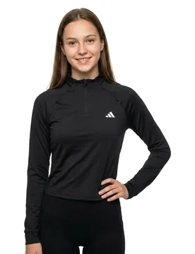 Sweat à Demi-zip Train Essentials Black XS - Adidas - FashionsVida