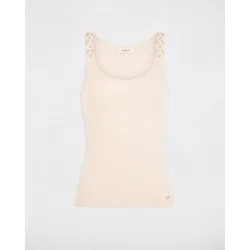Camiseta de mujer ajustada cuello redondo
