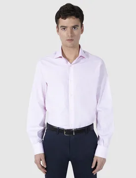 Camisa de algodón de hombre regular con microestampado - Olimpo - FashionsVida