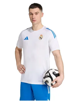 T-shirt à Manches Courtes Entraînement Real Madrid Tiro 25/26 Competition White S - Adidas - FashionsVida