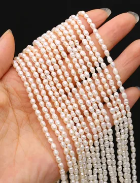 Mm Rice Loose Beads White Natural Freshwater Pearls Spacer Beads for Jewelry Making Supplies DIY Necklace Bracelet Accessory - Aliexpress - FashionsVida