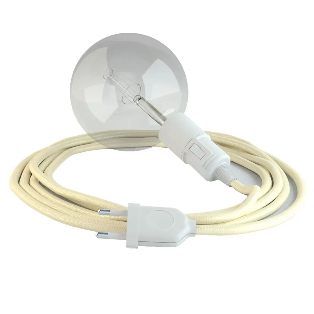 Cables Suspension Luminaire Rm00 5 M Ivory / White One Size - Creative - FashionsVida