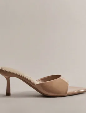 Tacones marrones de punta afilada con tacón de gatito cómodos para mujer - Shein - FashionsVida