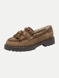 Loafer mit Kunstfell Braun 39