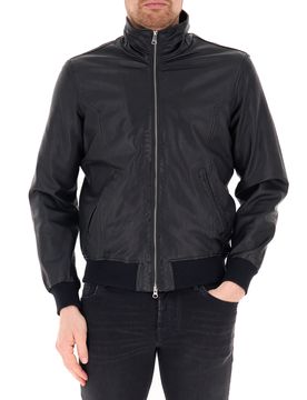 BOMBOOGIE Giubbino in pelle NERO M