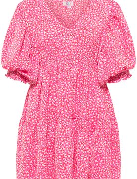 IZIA Vestido rosa / rojo / blanco