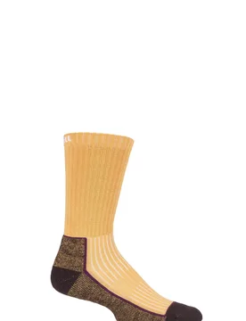 Pair Yellow Made in Finland Hiking Socks Unisex 5.5-8 Unisex - - Yellow - Size: 5.5-8 Unisex - Uphill Sport - FashionsVida