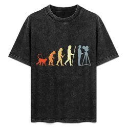 Evolution Camera Operator T-Shirt Classic Graphic Short Sleeve Top
