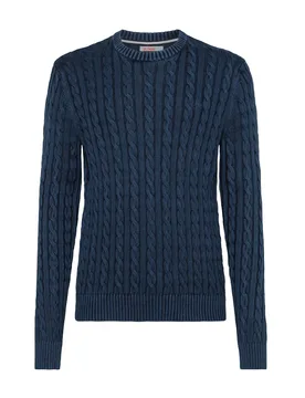 Round Cable Vintage 07 Navy Blue K33118 - Sun68 - FashionsVida