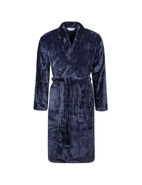 Mens Soft Warm Dressing Gown - Heat Holders - FashionsVida