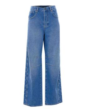 Marine Serre Jeans a botte azzurri