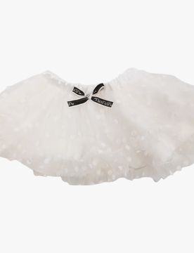 Gonna Panna Tulle Pois C/fiocchetto I23564