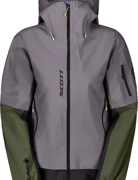 Veste 3 couches en GORE-TEX - Explorair GTX 3L Jacket W Evening Grey Douglas Green en Nylon - Taille L - Gris - Scott - FashionsVida