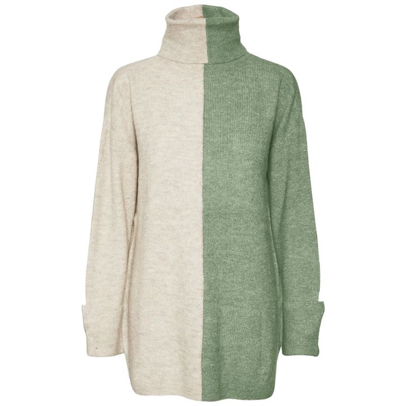 Maglia lunga Lefile beige verde