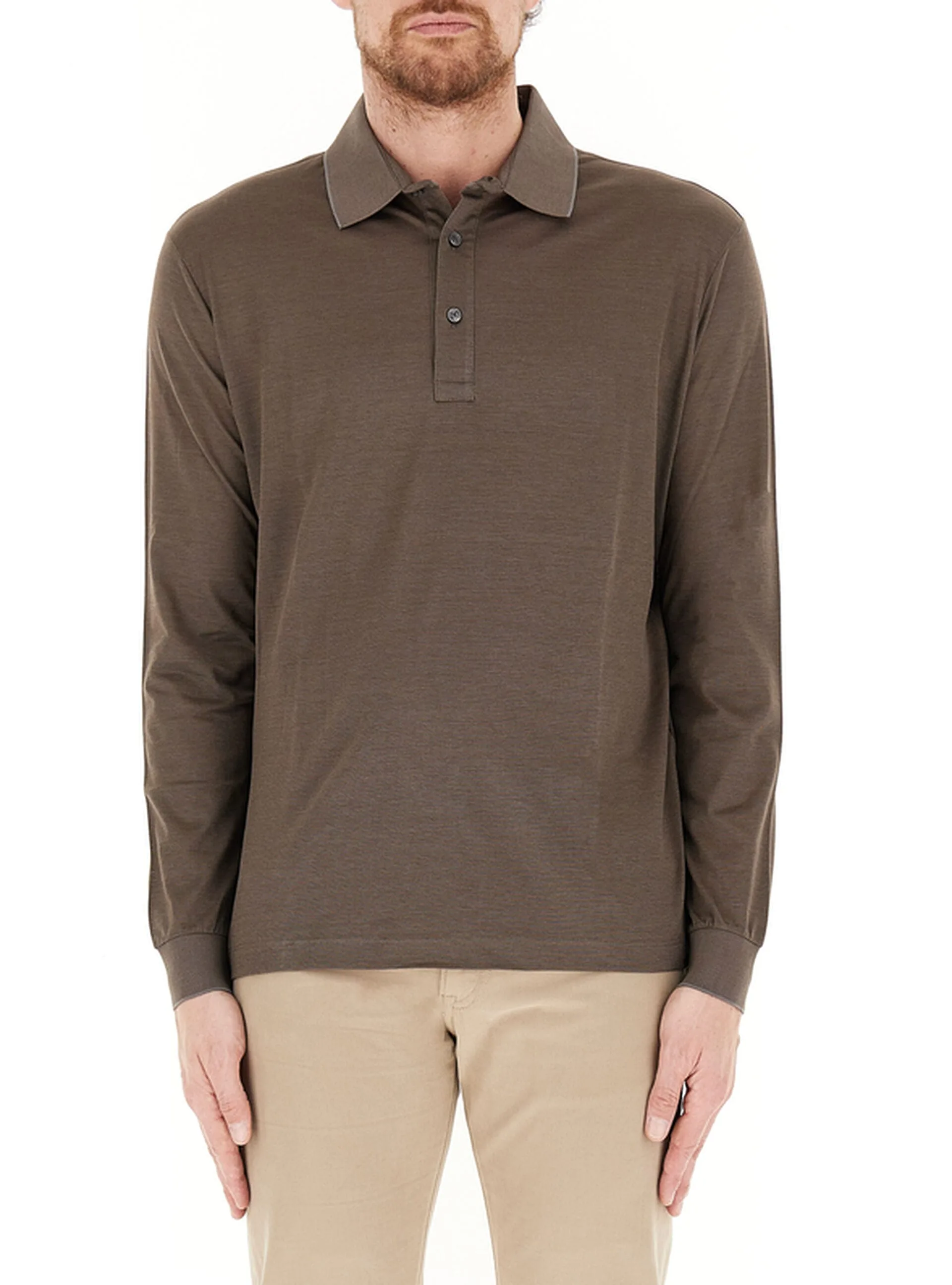 Polo maniche lunghe MARRONE 3XL - Paul & Shark - FashionsVida
