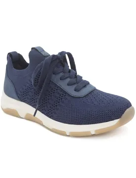 Women's Breathable Lace Up Sporty Trainers in Navy Size: 5 - Navy - Size: 5 - Pavers - FashionsVida