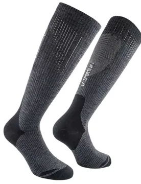 Chaussettes Longues Wool Tech Carbon / Black EU 41-43 Homme